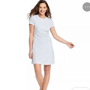 Universal Thread blue and white T-shirt dress